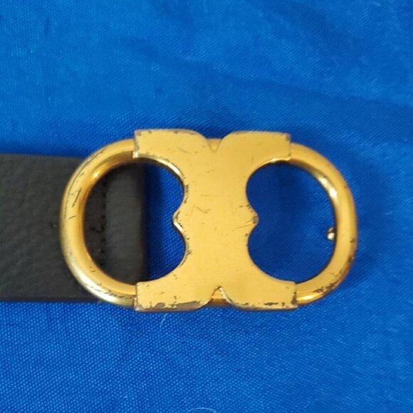 Tory Burch Gemini Leather Belt sz 8 - Picture 4 of 8